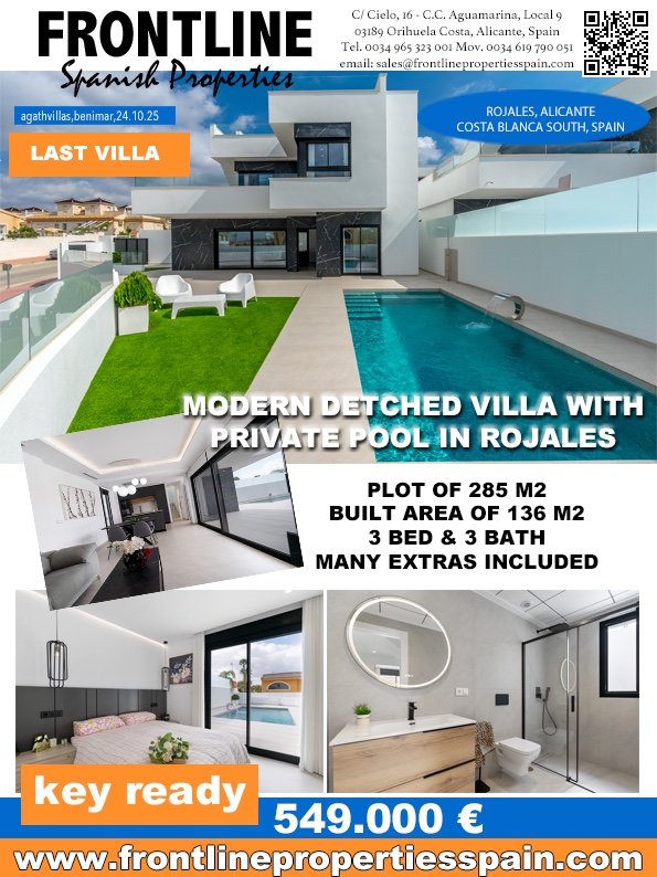3 bedroom Villa in Rojales