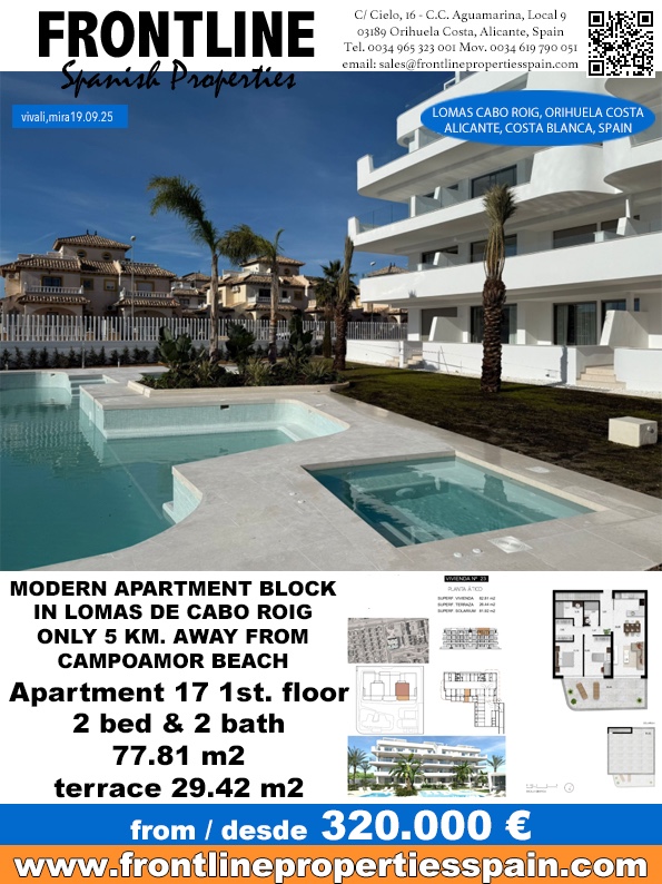 2 bedroom Apartment in Orihuela Costa